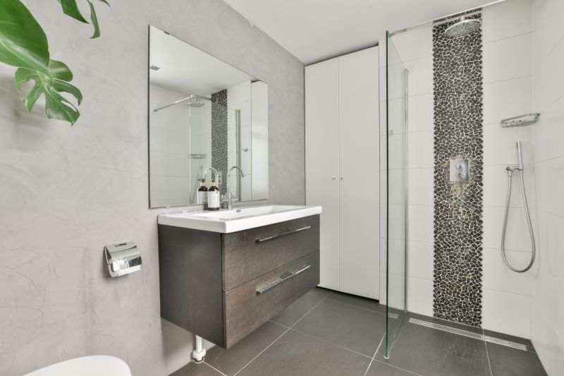 Spacious Bathroom with Custom Storage